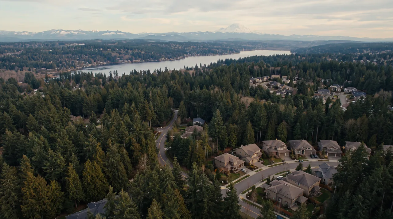 Redmond, Washington, cinematic rendering